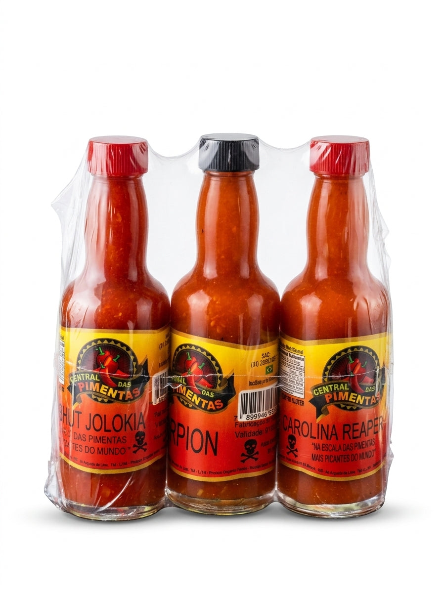 Kit Trio de Fogo (Carolina, Scorpions, Bhut Jolokia)